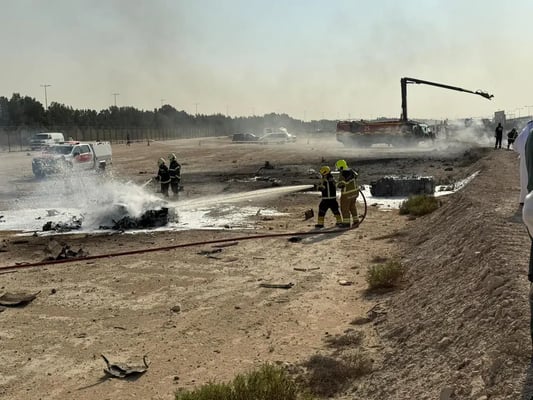 Firefighting and emergency teams responded rapidly to the incident and are currently managing the situation on-site, the Dubai government 