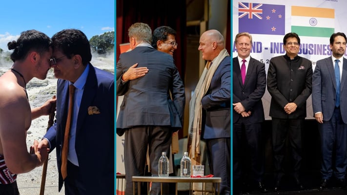 Indian Union Minister Piyush Goyal in New Zealand for Free Trade Agreement talks