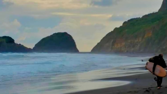Quick-thinking police & lifesaver save teen from Paritutu Beach rip