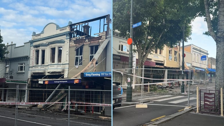 Onehunga businesses call for support amid safety restrictions after building fire