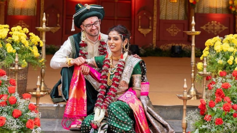 A Peshwai wedding that brought two cultures together for NZ couple