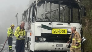 Four children escape as bus goes up in flames at Leigh