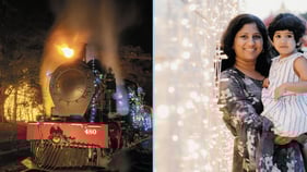 Choo choo! Franklin’s Counties Energy Christmas Lights – Trains at Night is back
