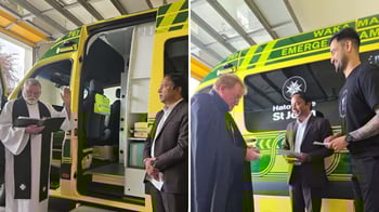 Small Trust Delivers 6th Ambulance To St John