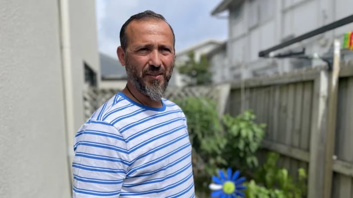 Temel Atacocugu is proud of his small vegetable garden. It has plenty of lettuce and mint, which he likes to use in his salads. Photo: RNZ / Mahvash Ikram