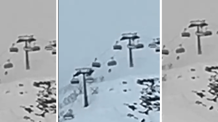 A New Zealander's skiing holiday in Italy turned into a nightmare when high winds nearly threw her from a chairlift.