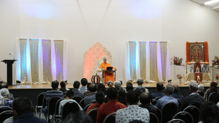 Swami Swaroopananda Inspires Auckland Audience with Hanuman Discourses