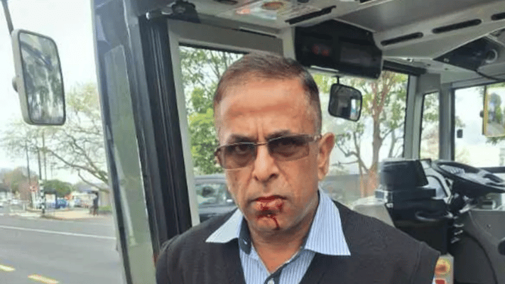 Auckland bus drivers are pushing for a stop work meeting to discuss their safety after a fellow driver was punched in the face on Saturday morning.