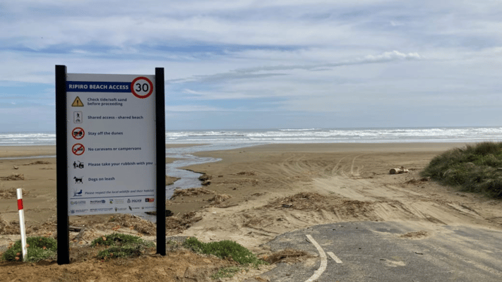Police have launched a homicide enquiry after finding a body in a burning car on a beach near Dargaville.