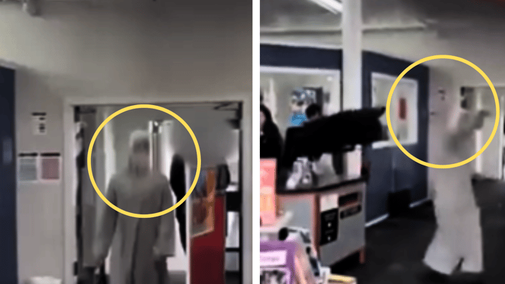 An Auckland student caused controversy after dressing as an Islamic terrorist and staging a mock bomb attack in his school's library during a culture day