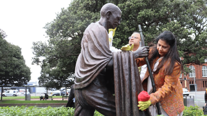 As New Zealand's Indian population grows, an increasing number of statues honouring revered figures for the community have been popping up across the country.