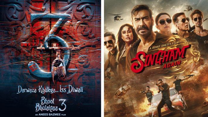 In a close box office battle on opening day, Bhool Bhulaiyaa 3 has edged out Singham Again in New Zealand