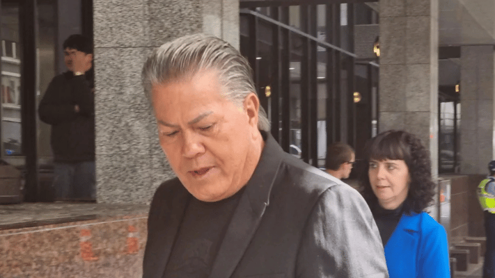 Destiny Church leader Brian Tamaki has been cheered by supporters after arriving at Auckland District Court, where he faces a judge-alone trial on Monday over alleged breaches of Covid-19 orders.