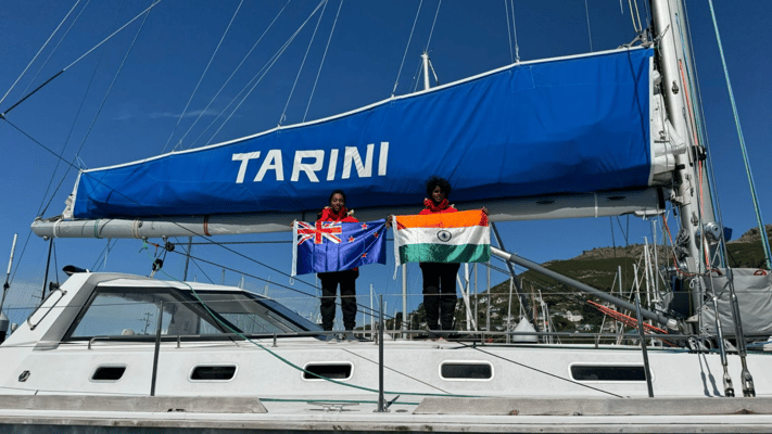 The Indian Navy’s sailing vessel, INSV Tarini, arrived at Lyttelton Harbour, New Zealand, on 22 December as part of its global circumnavigation journey, Navika Sagar Parikrama II.