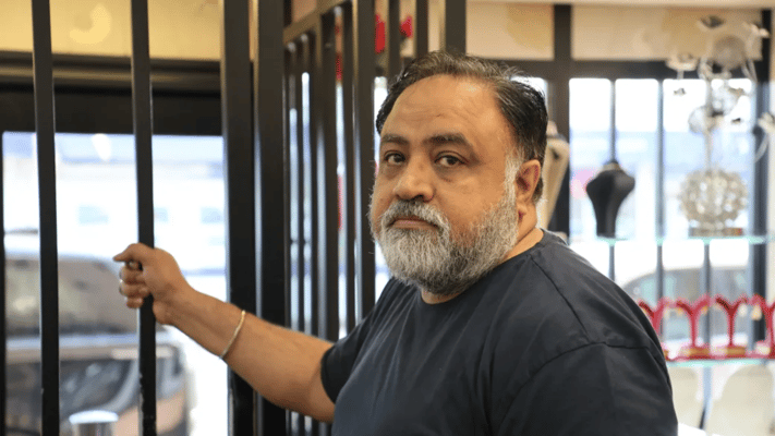 In June, Gurdeep Singh and his family were tending to their store, Pooja Jewellers in Auckland's Papatoetoe, when a group of men burst in, trying to grab trays of jewellery.