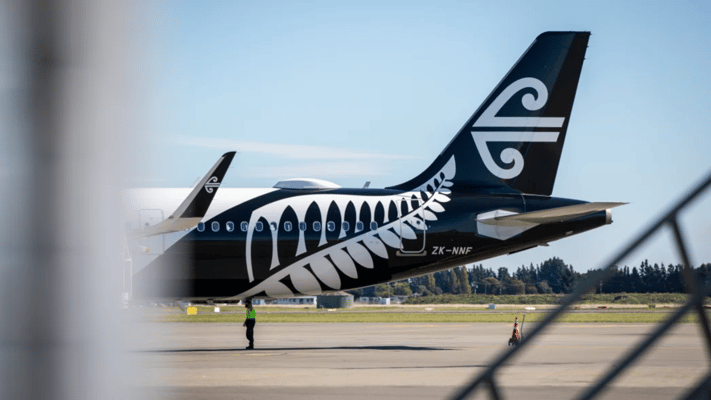 Air New Zealand's profit has fallen 18 percent as the airline faced severe disruption from engine maintenance headaches and the economic slowdown.