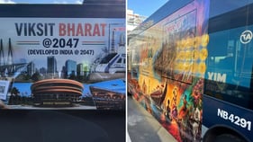 Did you spot ‘Viksit Bharat 2047’, ‘Incredible India’ on Auckland buses?