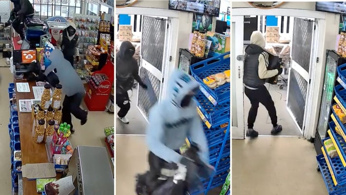 Family member held door shut as masked men stormed Gisborne superette
