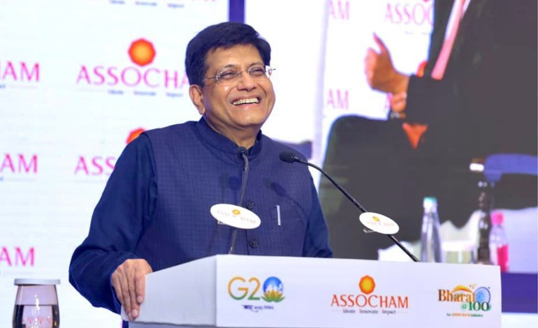 INDIA'S EXPORTS HIT RECORD IN 2022-23 AT USD 750 BN: PIYUSH GOYAL