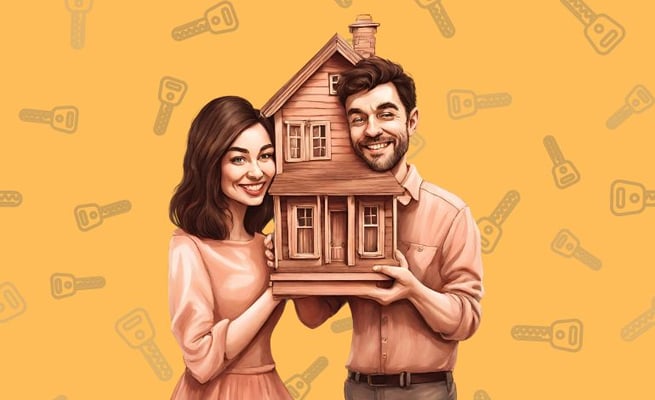 First home buyer in New Zealand caricature 