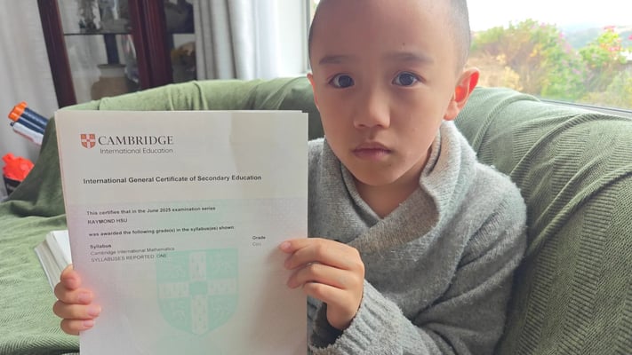 10-year-old in Porirua celebrates NCEA and Cambridge success