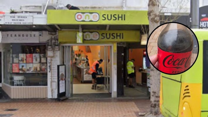 Wellington Sushi outlet mistakenly sells soy sauce in a Coca-Cola bottle
