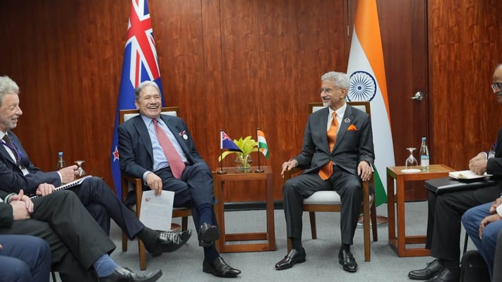 NZ FM Peters discusses Indo-Pacific security with Indian FM Jaishankar