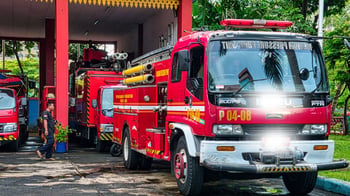 Fire truck rolls while responding to Manawatū vegetation fire, three injured