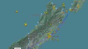 VIP jet becomes one of New Zealand's most-tracked flights