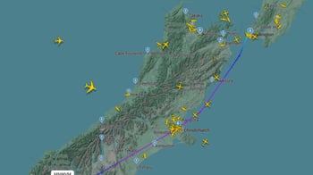 VIP jet becomes one of New Zealand's most-tracked flights