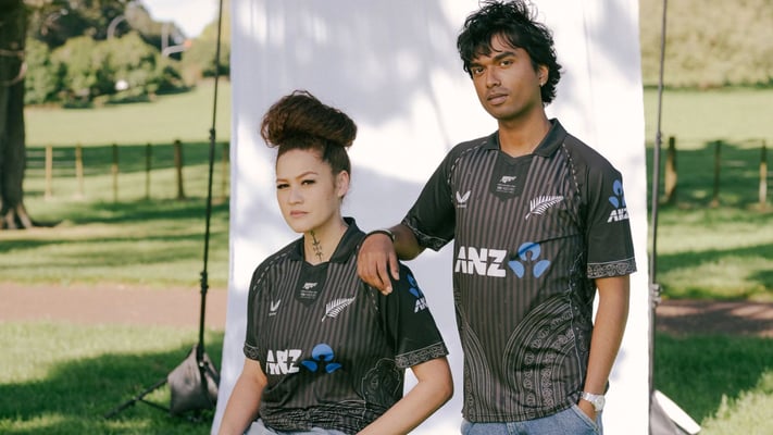 Blackcaps unveil special jersey celebrating 100 years of NZ–India sporting ties