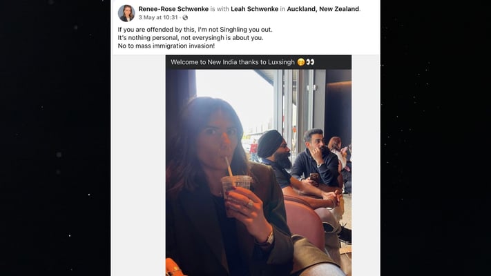 ‘Not racist’: NZ woman says police visited her over ‘Welcome to New India’ post