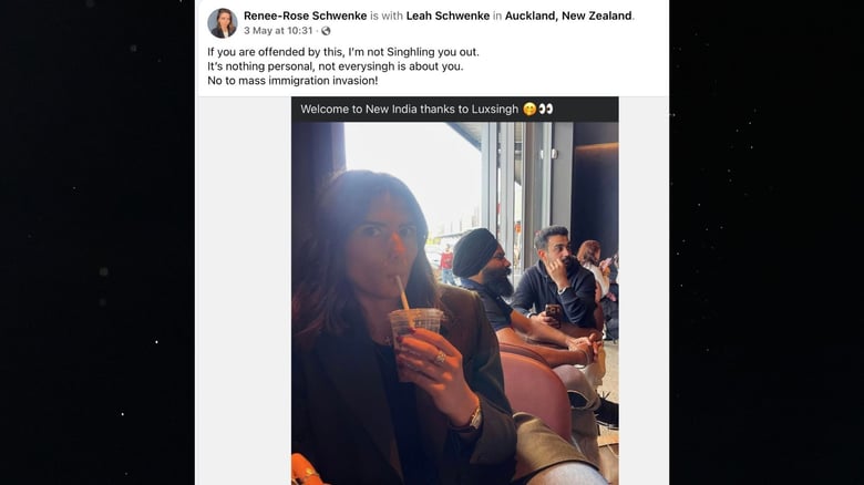 ‘Not racist’: NZ woman says police visited her over ‘Welcome to New India’ post