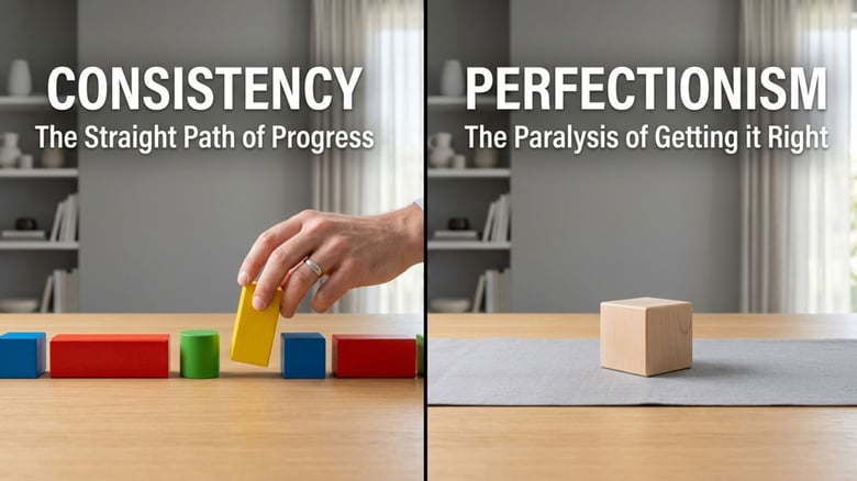 Consistency over flawlessness: The art of moving forward when you mess up