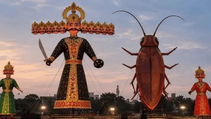 30-ft Cockroach is set to burn alongside Raavan in Delhi this Dussehra