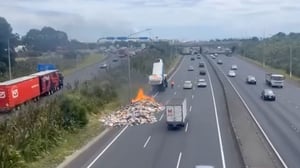 Burning truck load sparks traffic delays on Auckland highway