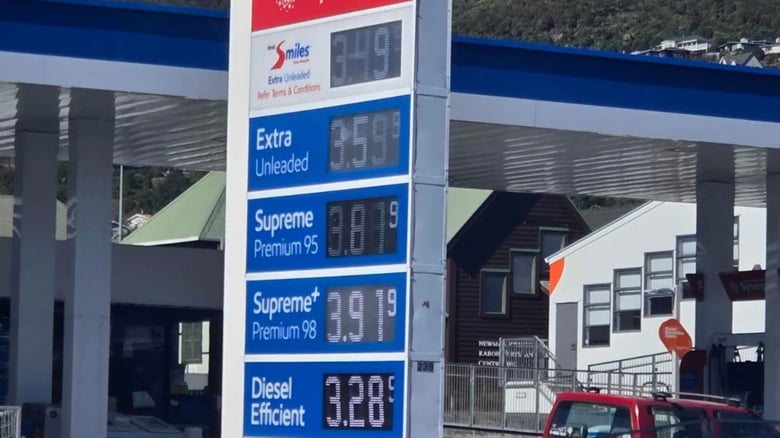 Fuel prices surge as 91 petrol hits $4.15 on Waiheke