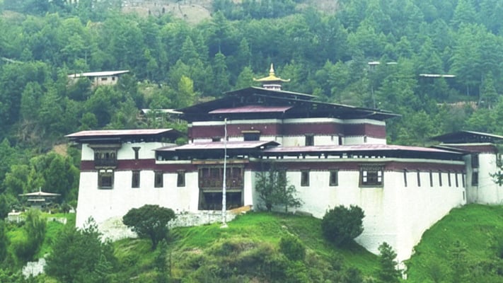 Simthoka Dzong  Monastry  in Thimpu , Bhutan.