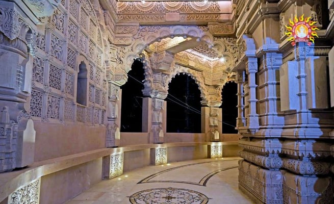 carvings inside Ram temple in Ayodhya