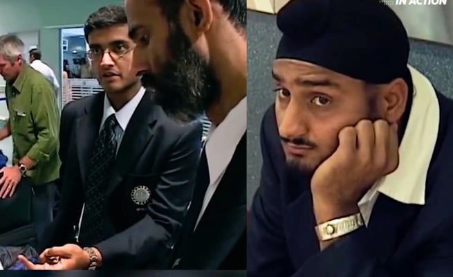 Harbhajan Singh and Saurav Ganguly biosecurity shoes New Zealand