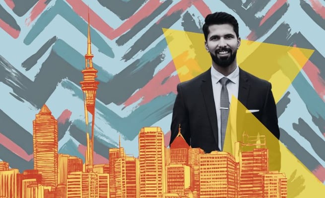 Harcourts real estate agent Aman Gulia in New Zealand