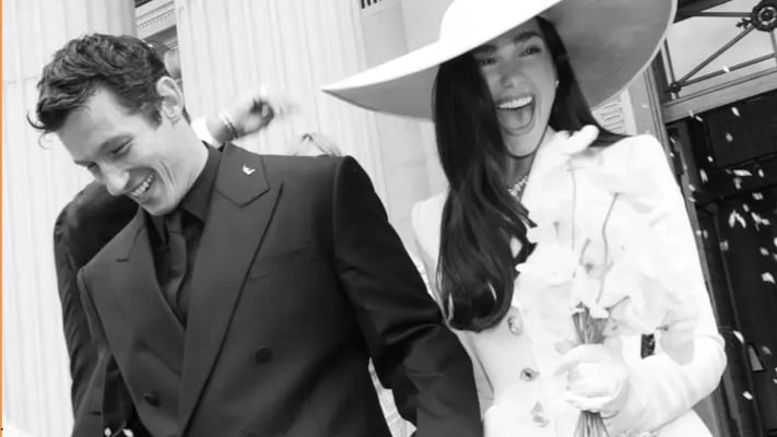 Dua Lipa has officially shared the first photos from her wedding to Callum Turner! The singer posted intimate glimpses from their London ceremony, including a romantic kiss and joyful moments with family and friends.