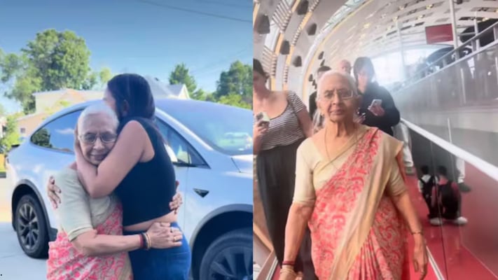 An 80-year-old grandmother took her first-ever flight to the United States—and the emotional reunion with her family is melting hearts across social media