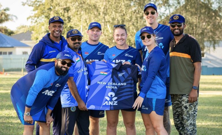 Blackcaps, White Ferns unveil new cricket jersey with India twist