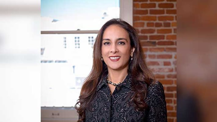 Donald Trump praise Indian American leader Harmeet Kaur Dhillon from the stage.