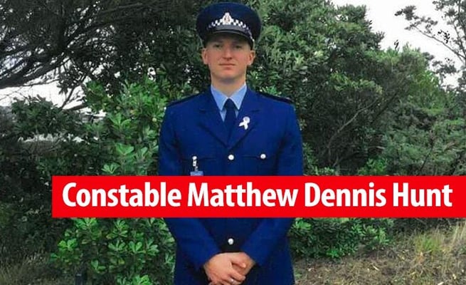 Police name slain officer as Constable Matthew Dennis Hunt