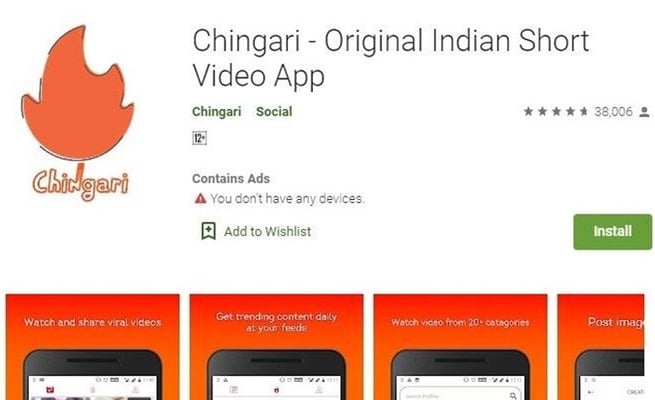 Indian social app Chingari on fire, logs over 3 million downloads