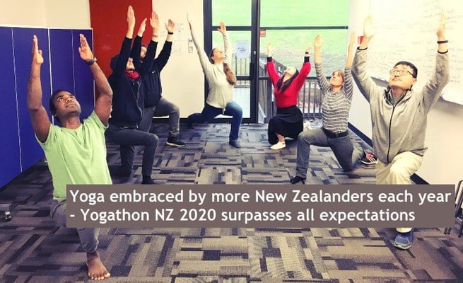 Yoga embraced by more New Zealanders each year - Yogathon NZ 2020 surpasses all expectations