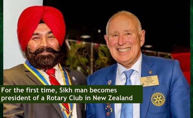 For the first time, Sikh man becomes president of a Rotary Club in New Zealand