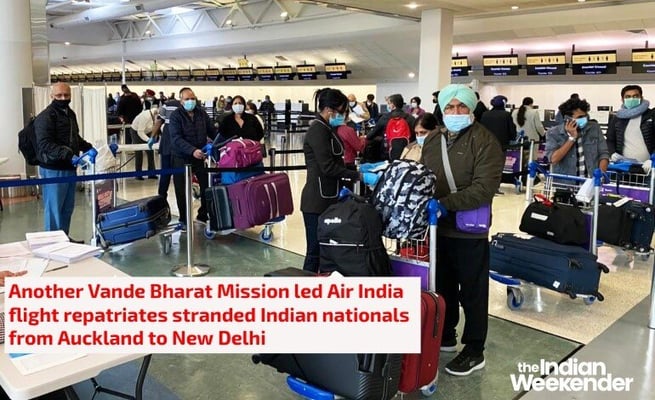 Vande Bharat Mission’s tenth flight takes off from Auckland to New Delhi